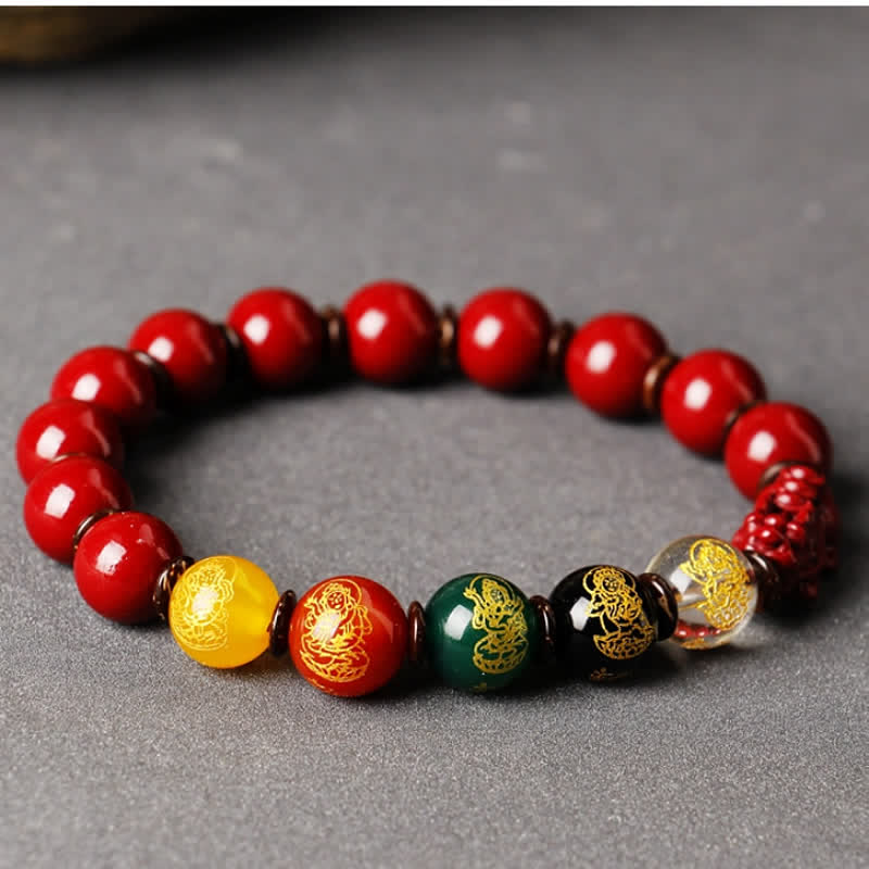 Nimara Ritual God Of Wealth Cinnabar PiXiu Blessing Bracelet