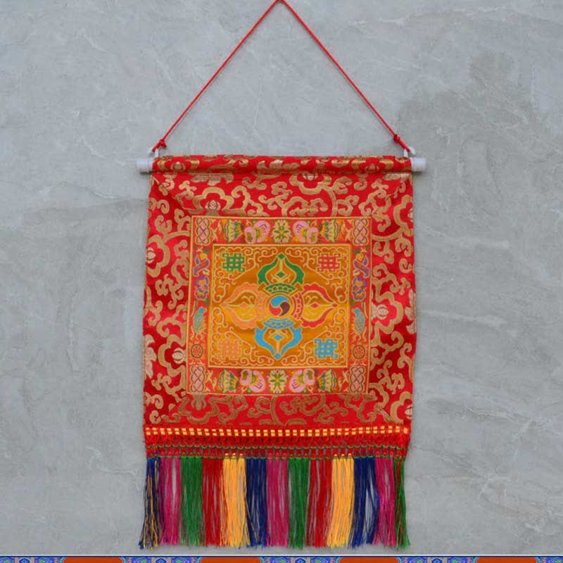 Nimara Ritual Vajra Auspicious Symbols Spiritual Power Wall Art