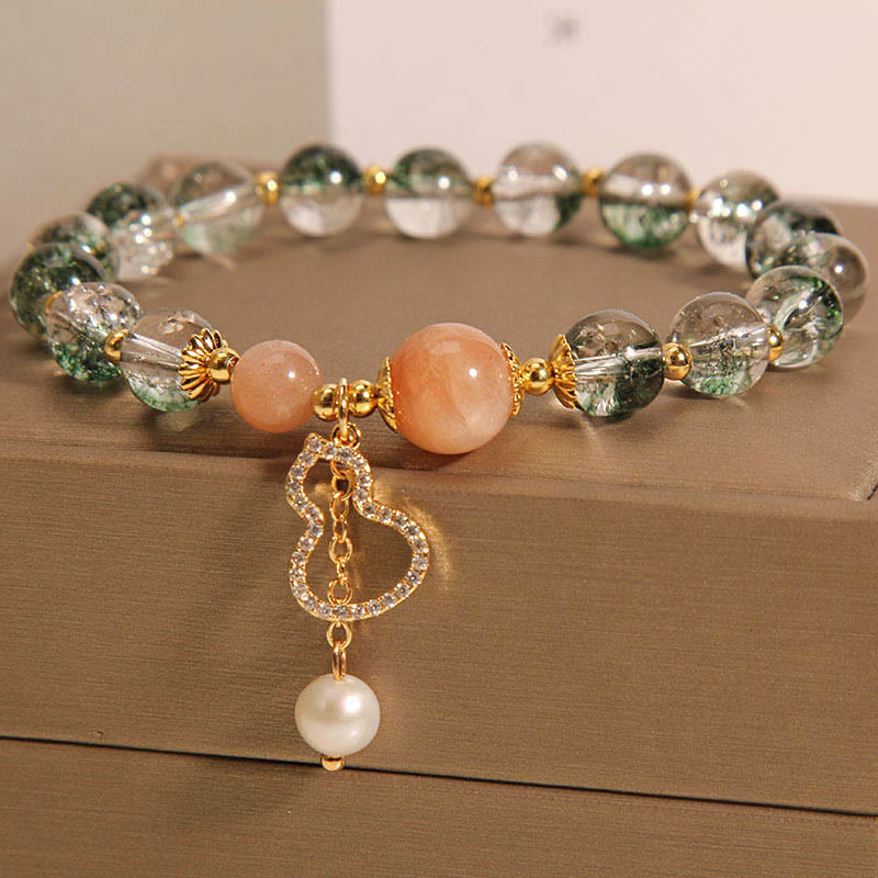 Nimara Ritual Green Phantom Gourd Charm Confidence Bracelet