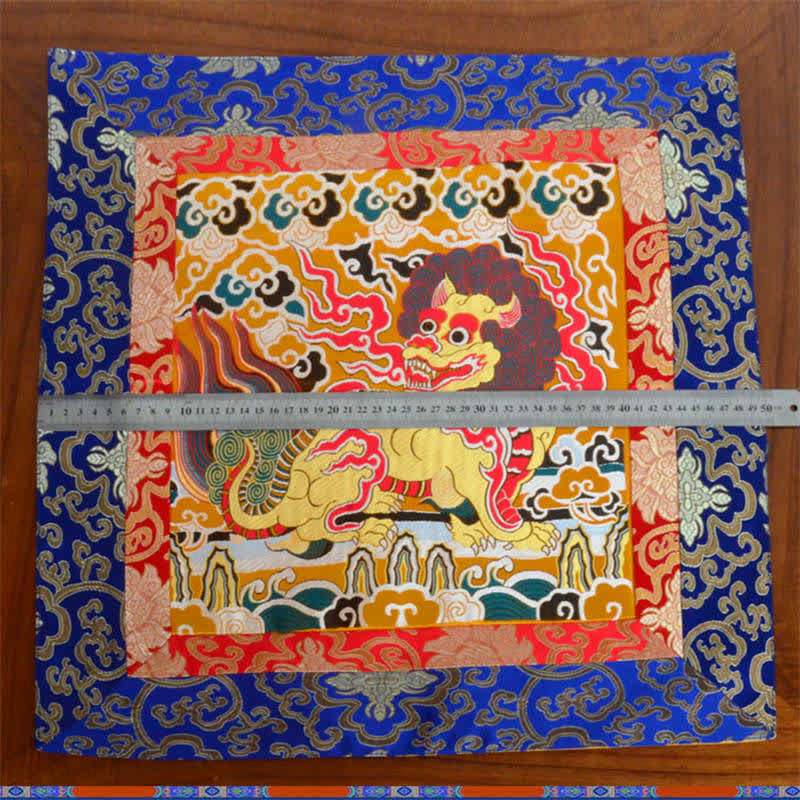 Fengshui Kirin Prayer Altar Mat Healing Meditation Auspicious Symbol Mat