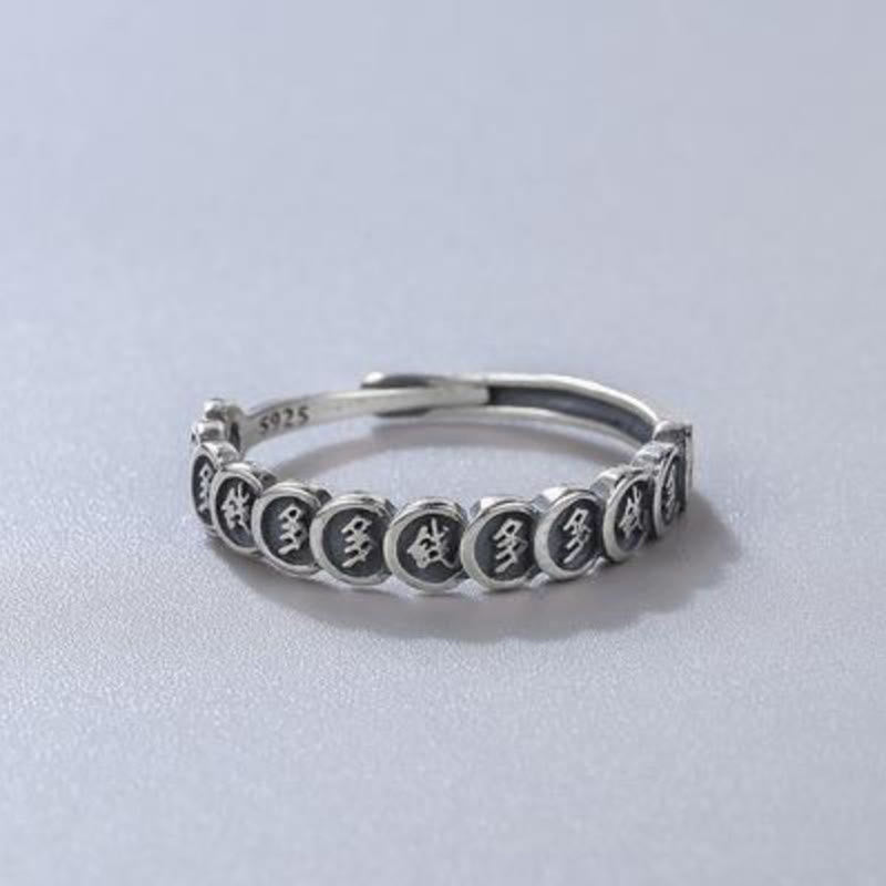 Nimara Ritual Vintage Copper Coin Design Luck Adjustable Ring
