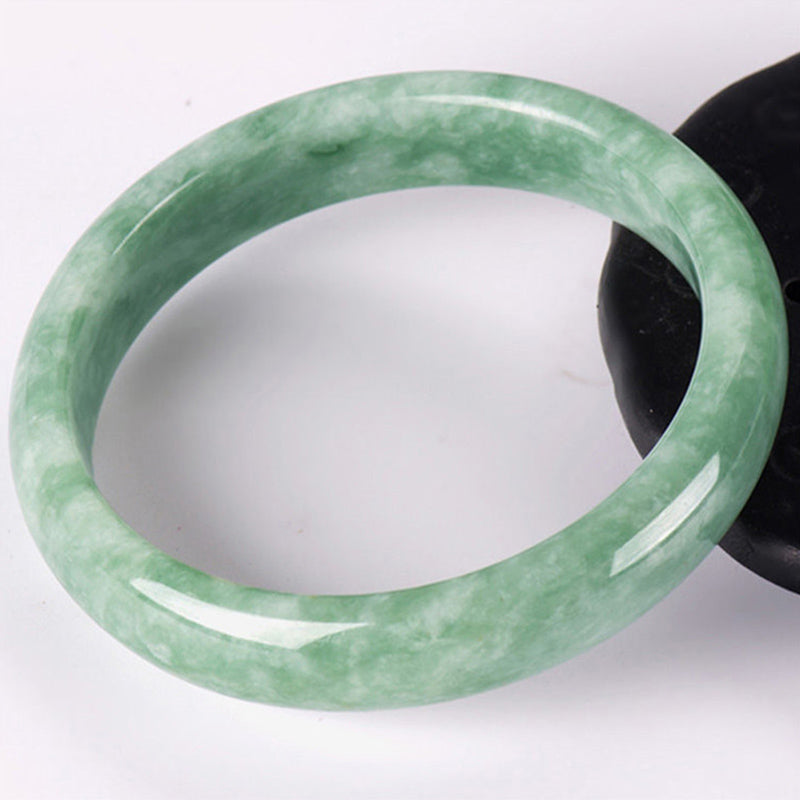 Nimara Ritual Natural Jade Prosperity Bangle Bracelet