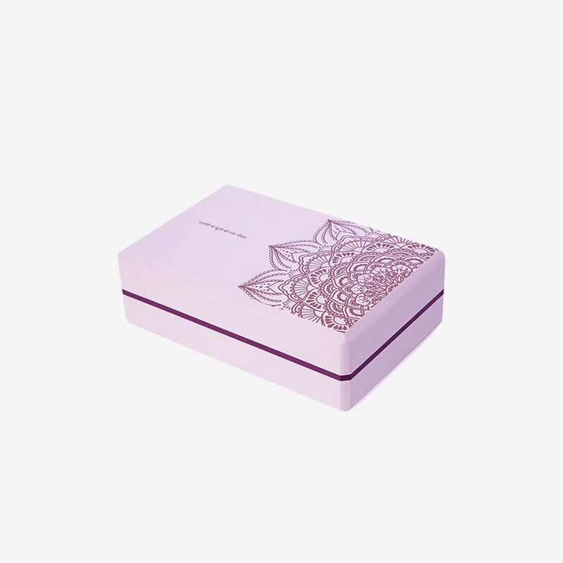 Nimara Ritual Tibetan Mandala Mindful Soft Non-Slip Foam Yoga Block