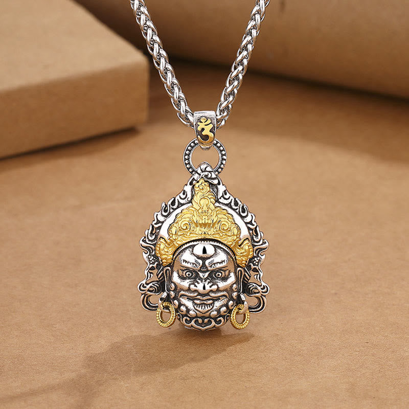 Nimara Ritual Yellow God of Wealth Amulet Copper Luck Necklace Pendant