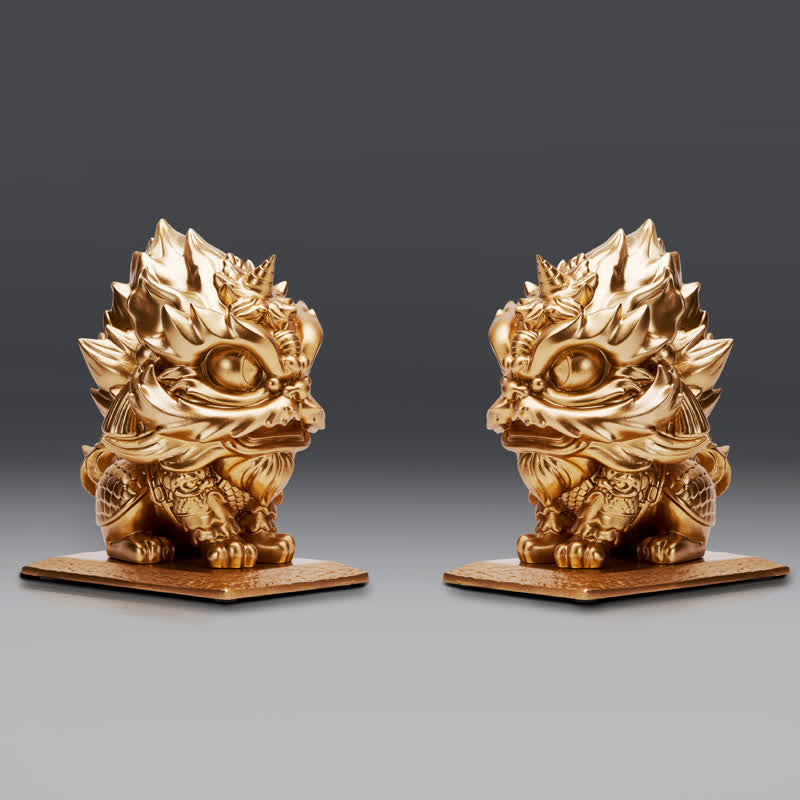 Nimara Ritual Lion Statue Strength Resin Home Office Decoration
