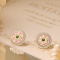 Nimara Ritual Enamel Flower Luck Earrings