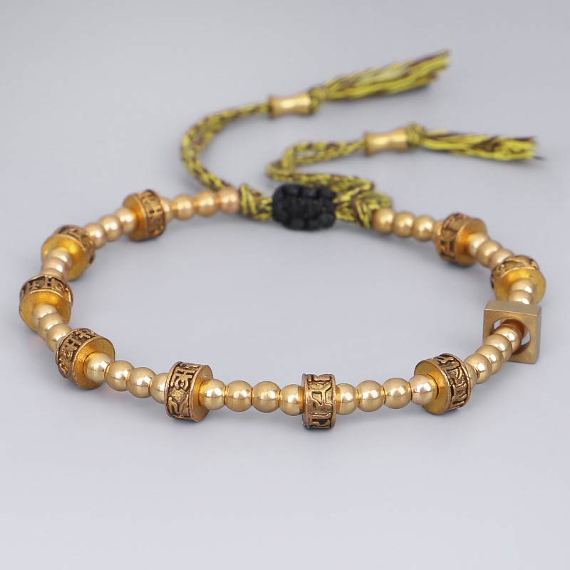 Nimara Ritual Tibetan Curse Six True Words Wealth Bracelet
