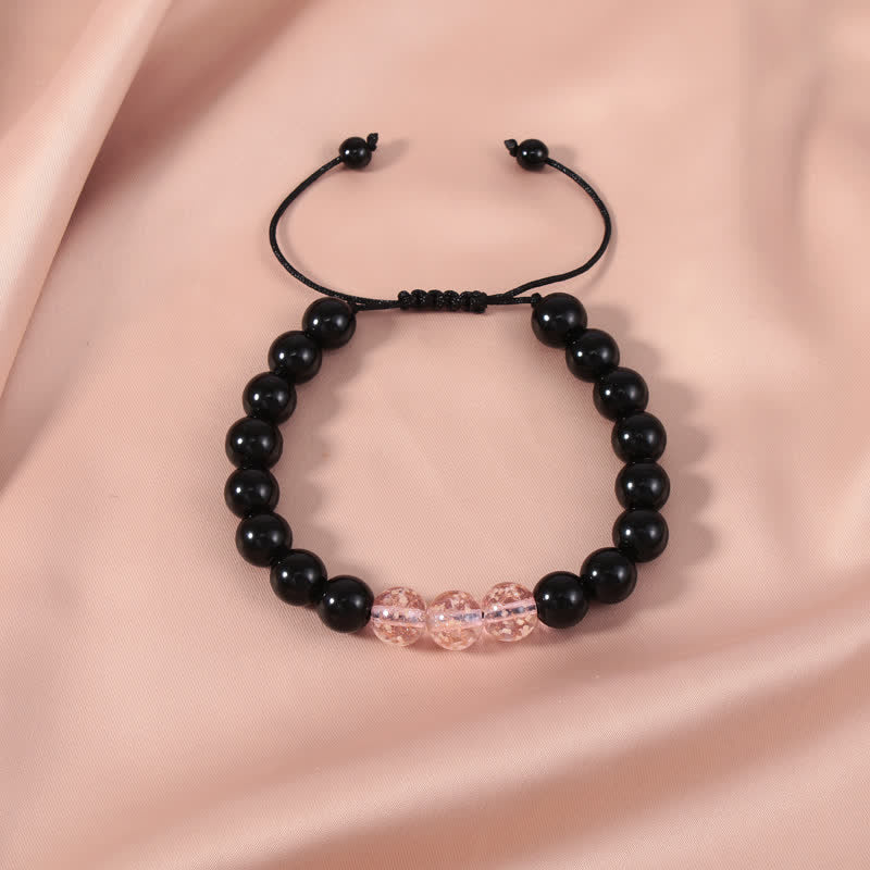 Nimara Ritual Black Obsidian Luminous Glowstone Strength Bracelet