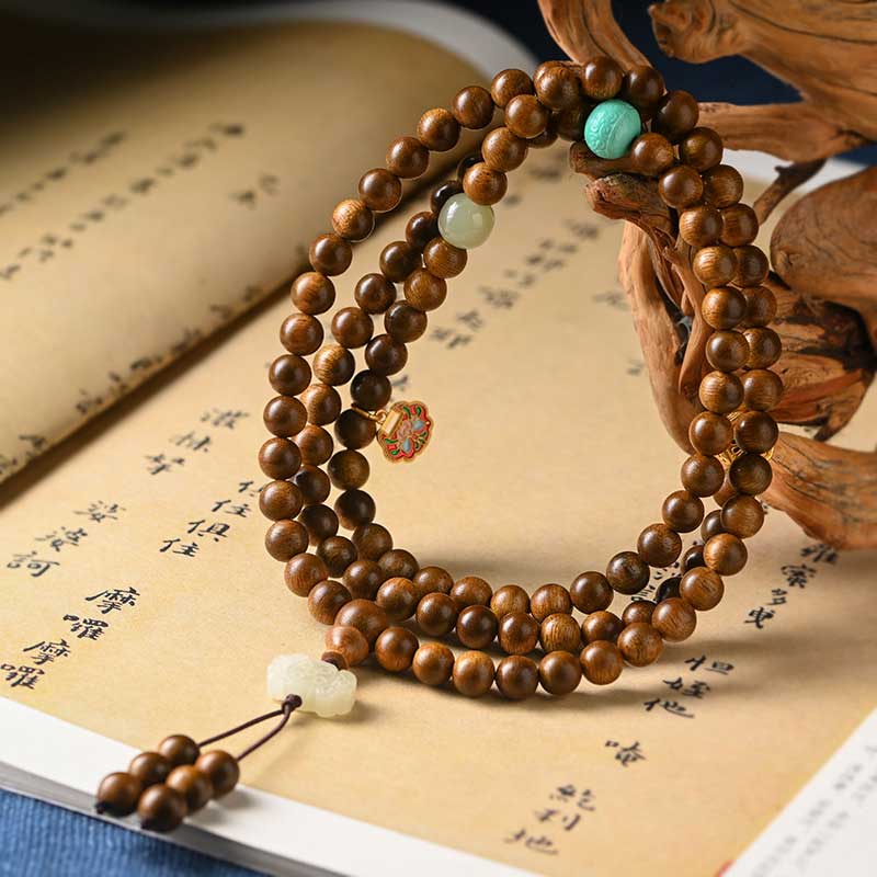 Nimara Ritual Tibetan Rosewood Protection Calm Bracelet Mala