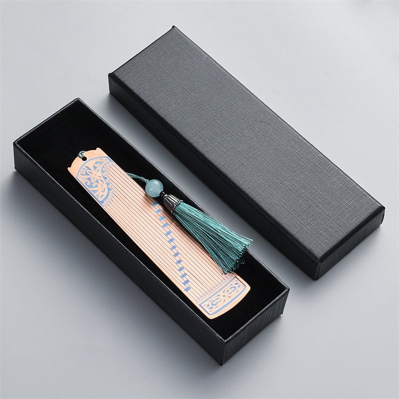 Nimara Ritual Classical Musical Instruments Pipa Guzheng Guqin Ruan Metal Bookmarks Tassel With Gift Box