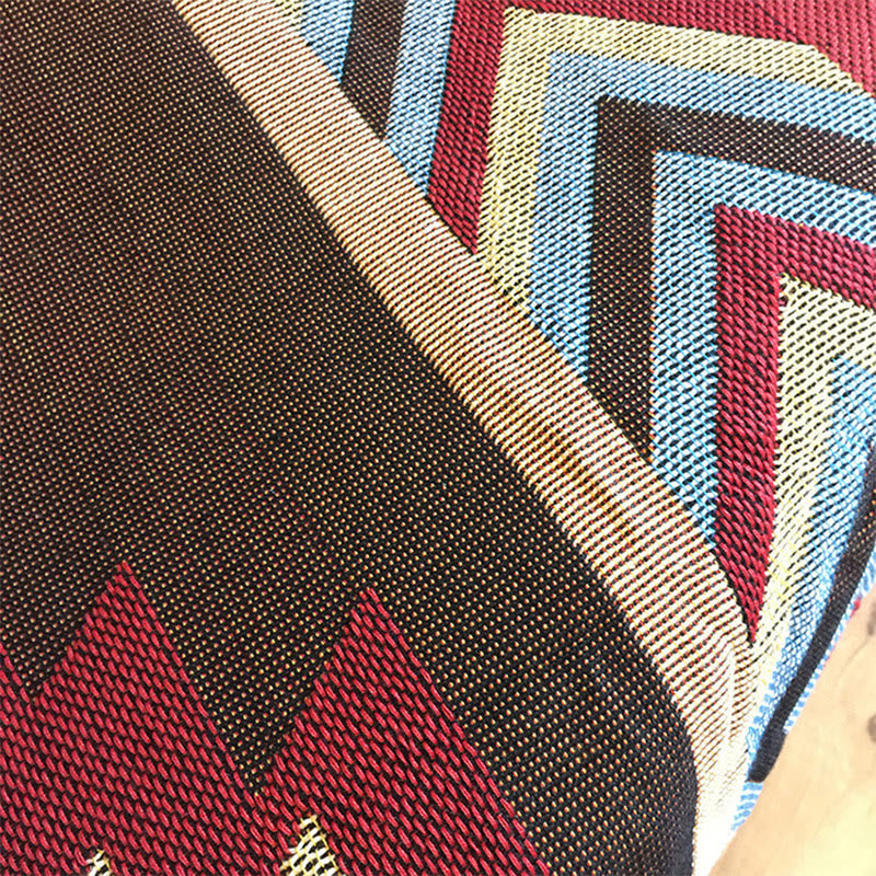 Nimara Ritual Tibetan Geometric Hand-Dyed Craftsman Blanket