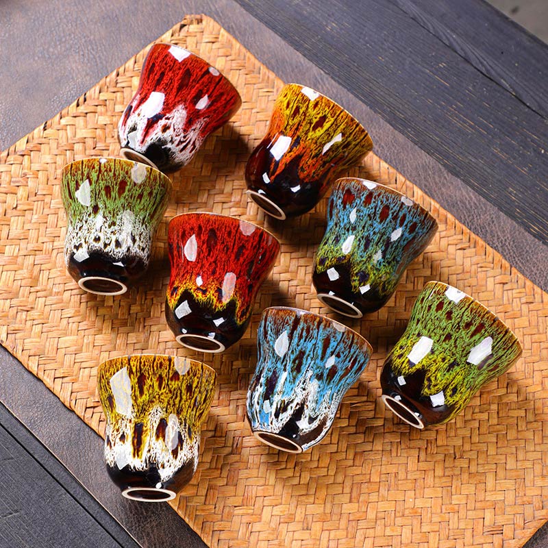 Nimara Ritual Vintage Kiln Change Design Ceramic Coffee Mug Tea Cup 150ml