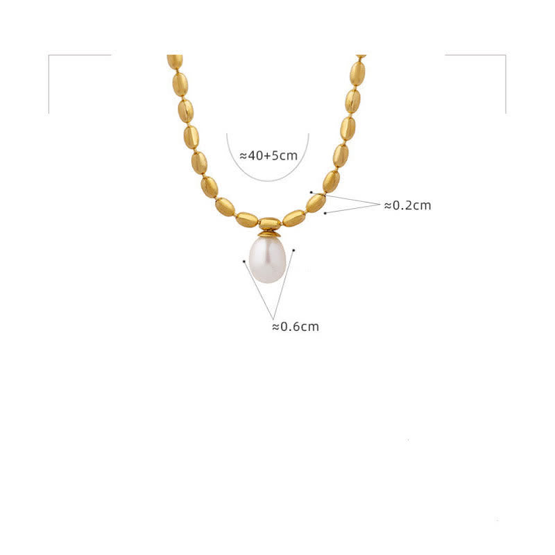 Nimara Ritual Pearl Bead Peace Necklace Pendant