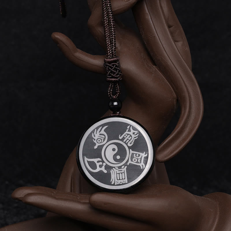 Balance YinYang Fengshui Releasing Negativity Necklace Pendant