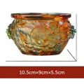 Nimara Ritual Handmade Liuli Crystal Treasure Bowl Art Piece Home Decoration