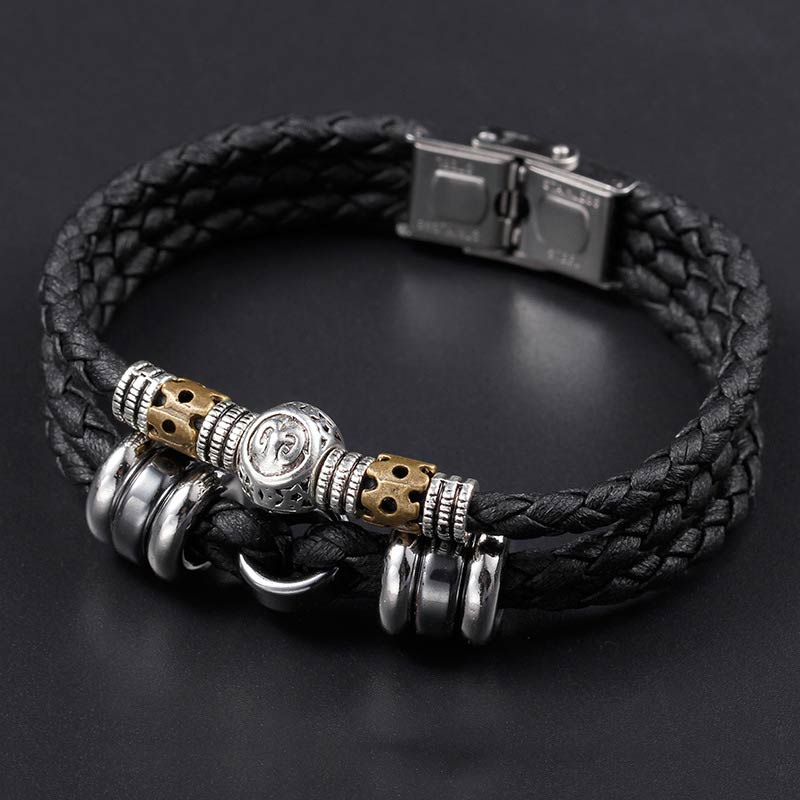 Nimara Ritual 12 Constellations of the Zodiac Hematite Protection Bracelet