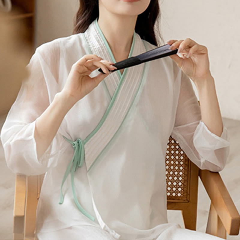 Nimara Ritual Retro Prayer Zen Spiritual Meditation Practice Chiffon Clothing Women's Set