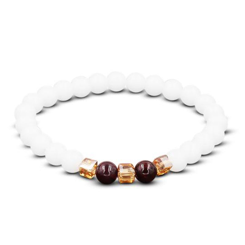 Nimara Ritual Natural White Jade Protection Bracelet