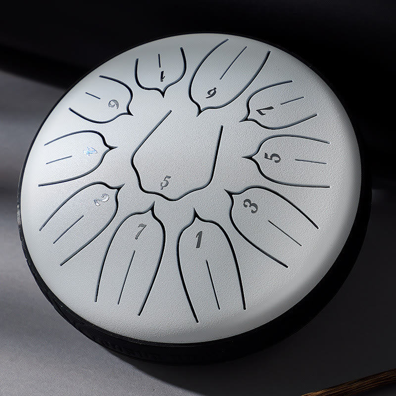 Nimara Ritual Steel Tongue Drum Sound Healing Meditation Yoga Lotus Drum Kit 11 Note 6 Inch