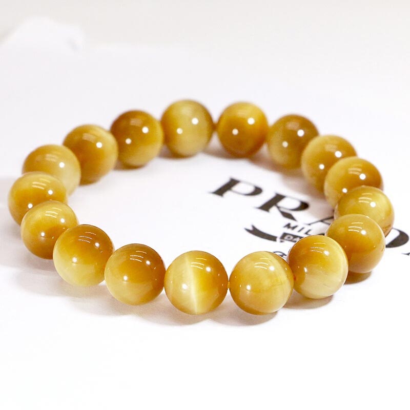 Nimara Ritual Anxiety Stress Healing Crystal Tiger Eye Bead Bracelet