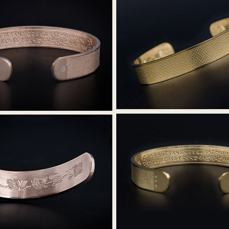 Nimara Ritual Shurangama Mantra Engraving Titanium Steel Blessing Bracelet