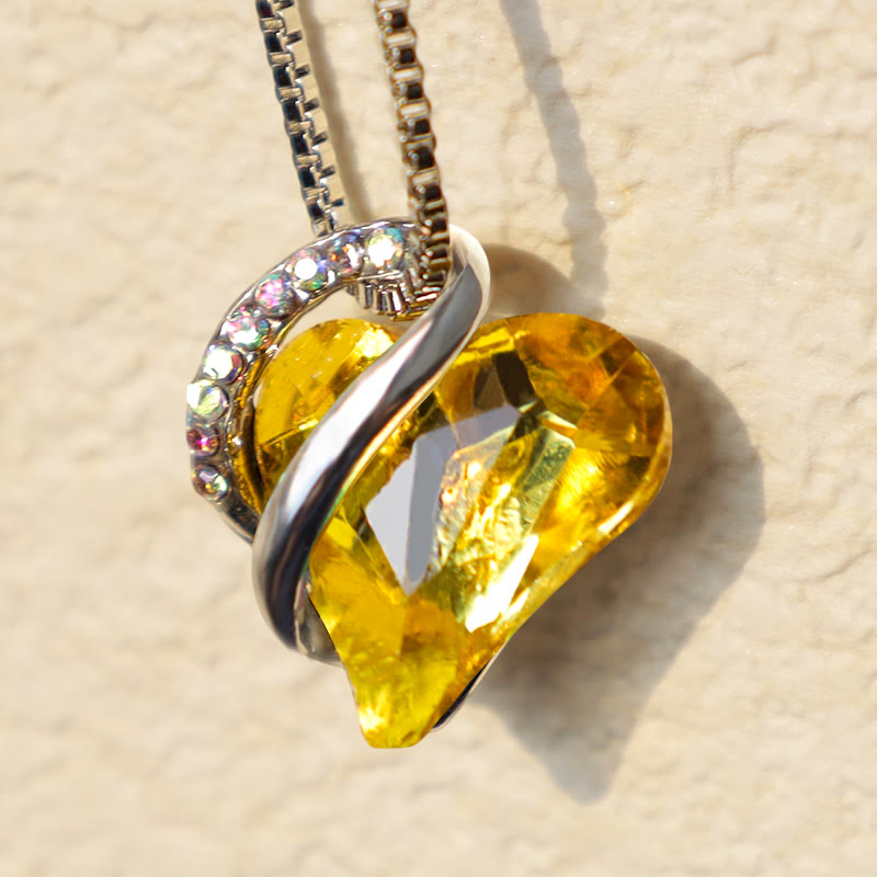 Nimara Ritual Love Heart Birthstone Healing Energy Necklace Pendant