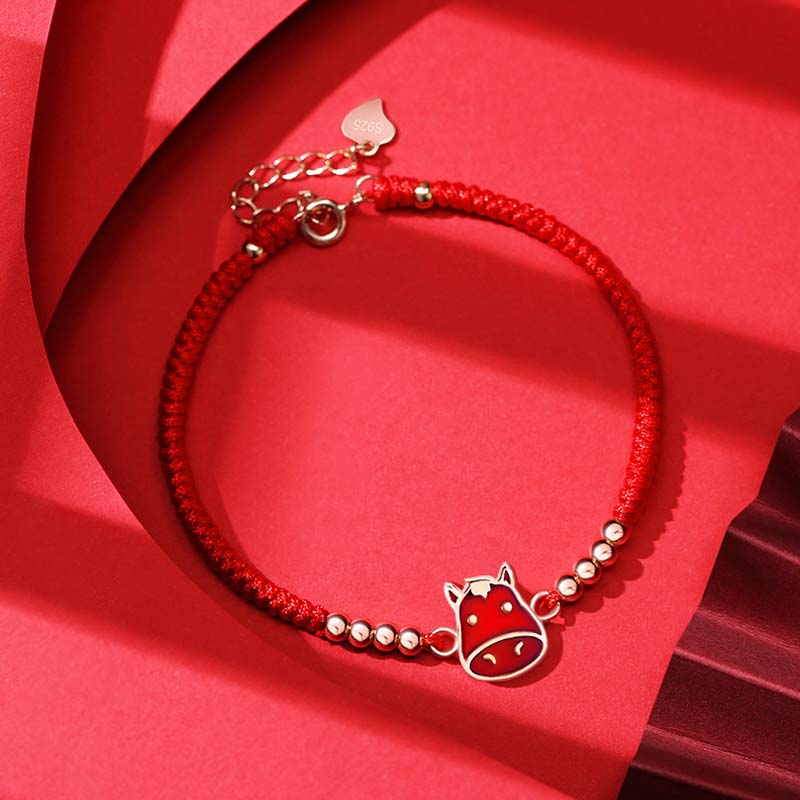 Nimara Ritual 12 Chinese Zodiac Lucky Red String Bracelet
