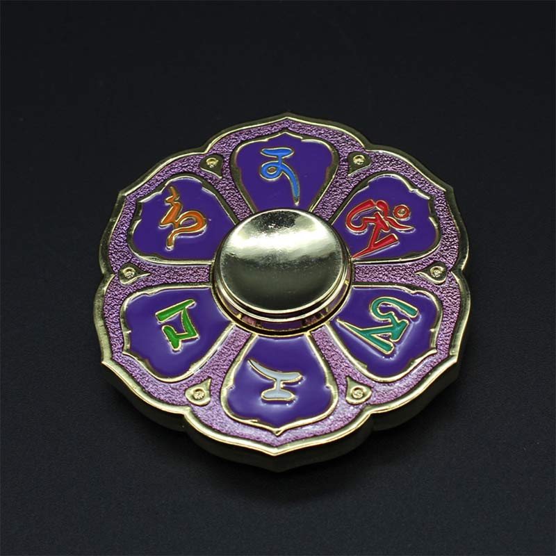 Nimara Ritual Six True Words Fidget Spinner Blessing Finger Hand Spinner Decoration