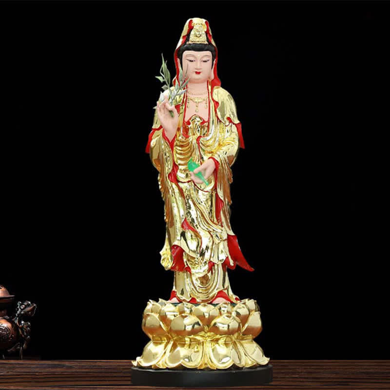 Nimara Ritual Chenrezig Bodhisattva Avalokitesvara Figurine Harmony Resin Statue Home Decoration