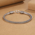 Nimara Ritual Vintage Dragon Keel Braided Twisted Design Wealth Buckle Bracelet