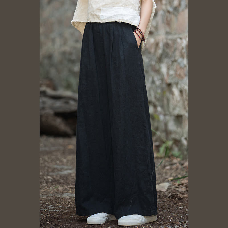 Nimara Ritual Retro Wide Leg Pants Casual Women's Yoga Pants With Pockets