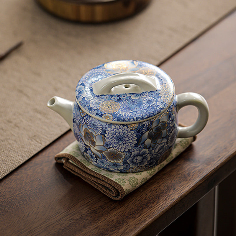 Nimara Ritual Lotus Chrysanthemum Plum Blossom Flower Teacup Kung Fu Tea Cup Teapot