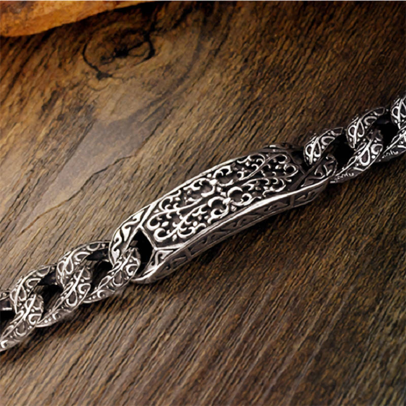 Nimara Ritual Vintage Patterns Engraved Healing Bracelet