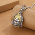 Nimara Ritual Yellow God of Wealth Amulet Copper Luck Necklace Pendant