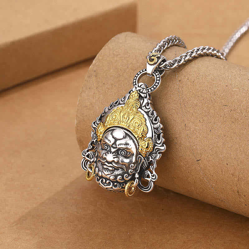 Nimara Ritual Yellow God of Wealth Amulet Copper Luck Necklace Pendant
