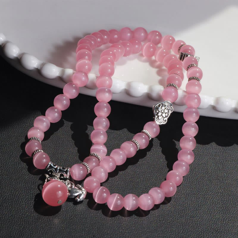 Nimara Ritual Cat Eye PiXiu Support Triple Wrap Bracelet