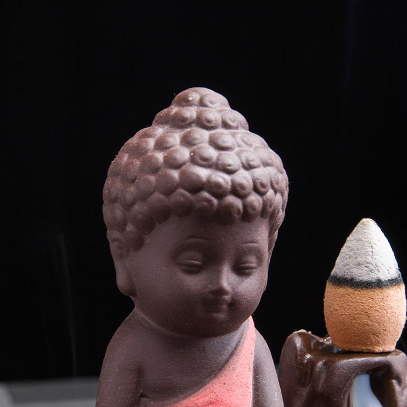 Nimara Ritual Backflow Smoke Fountain Ceramic Blessing Incense Burner Decoration