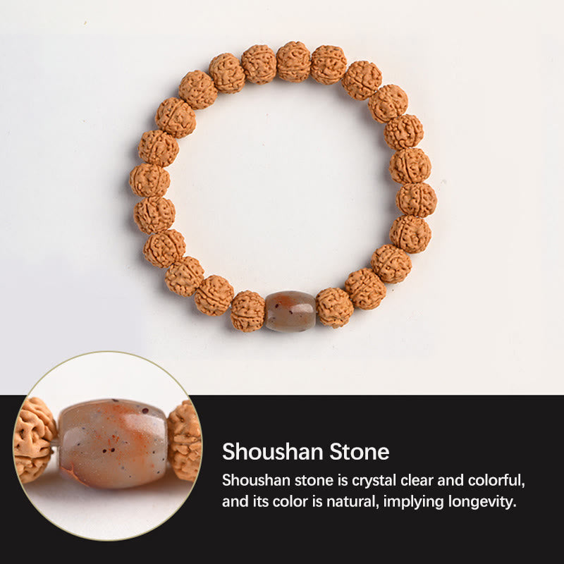 Nimara Ritual Tibet Rudraksha Bodhi Seed Wealth Auspiciousness Bracelet