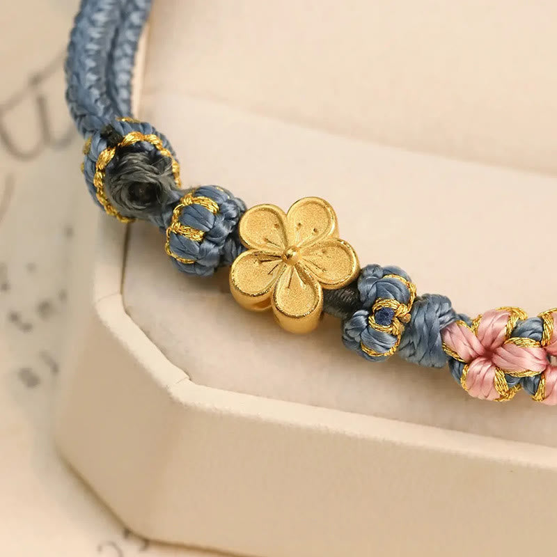 Nimara Ritual Peach Blossom Design Wealth String Bracelet