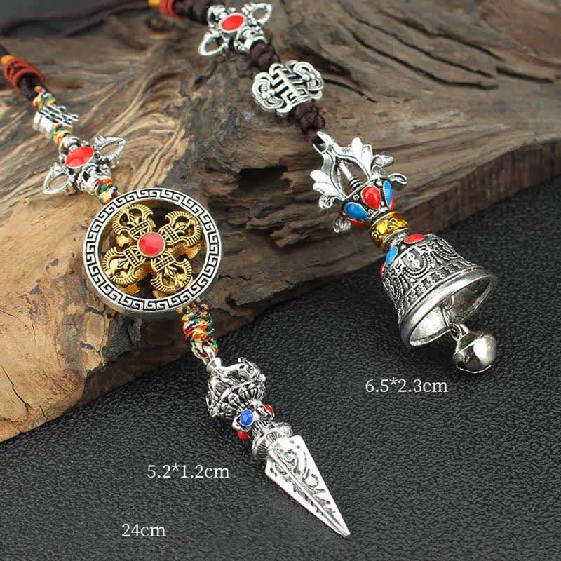 Nimara Ritual Tibet Om Mani Padme Hum Vajra Dorje Spiritual Car Hanging Decoration