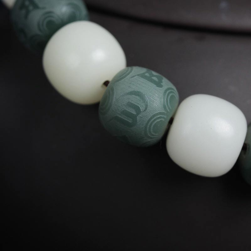 Nimara Ritual White Bodhi Six True Words Protection Bracelet