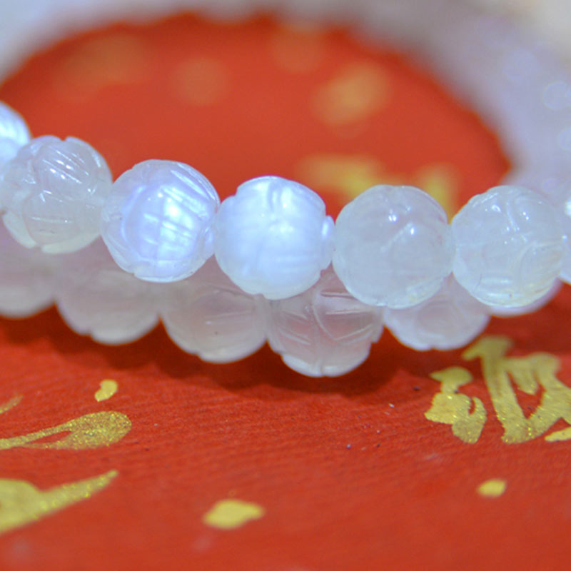 Nimara Ritual Natural Moonstone Lotus Love Bracelet