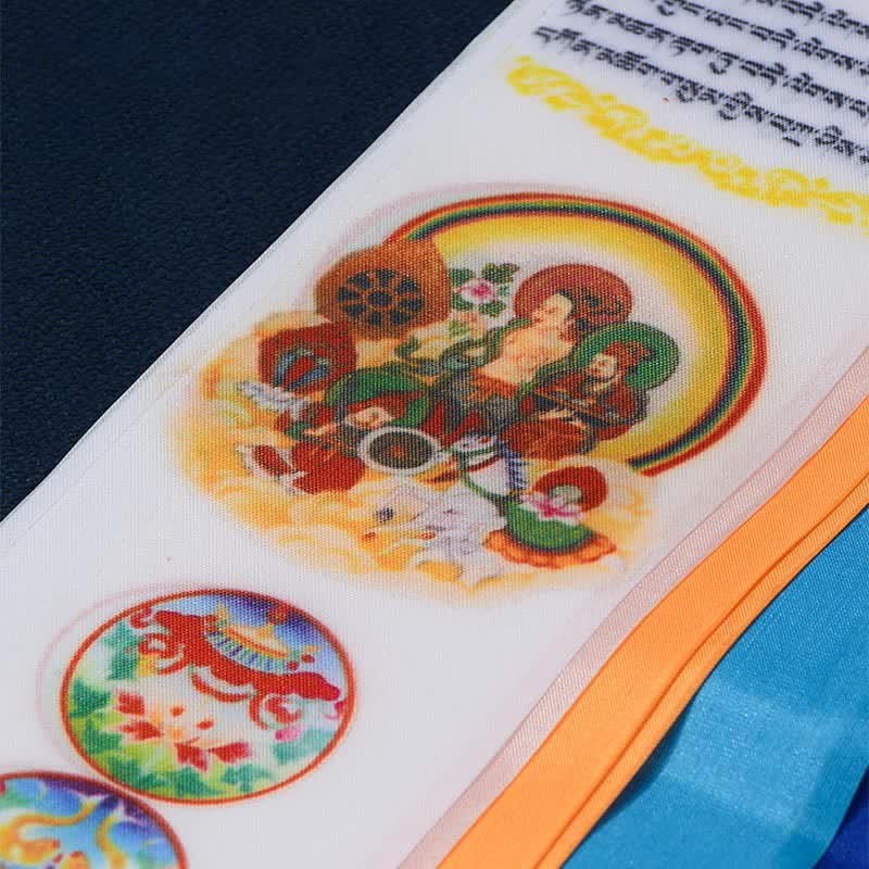 Nimara Ritual Tibetan Eight Auspicious Symbols Lucky Arrow Home Decoration Prayer Flag
