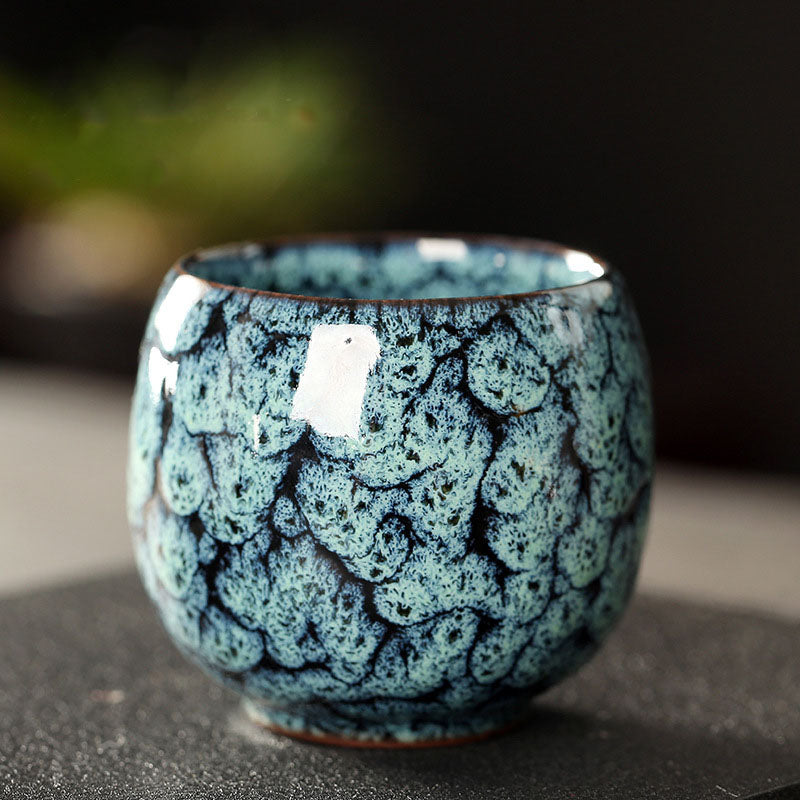 Nimara Ritual Simple Multicolored Kiln Change Chinese Jianzhan Ceramic Teacup Kung Fu Tea Cup 110ml