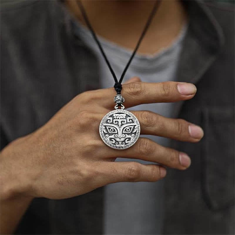 Nimara Ritual Lucky FengShui Mythological Creature Taotie Wealth Necklace Pendant