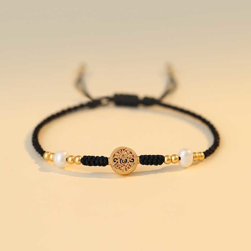 Nimara Ritual Copper Coin Fortune Tree Luck Strength Braided Bracelet