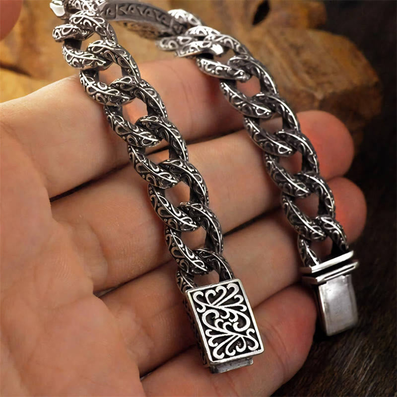 Nimara Ritual Vintage Patterns Engraved Healing Bracelet
