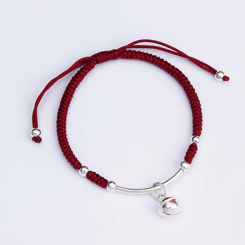 Nimara Ritual FengShui Lucky Red String Bell Bracelet