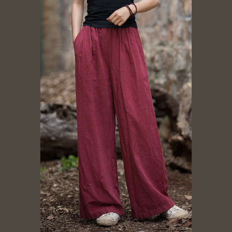 Nimara Ritual Retro Wide Leg Pants Casual Women's Yoga Pants With Pockets