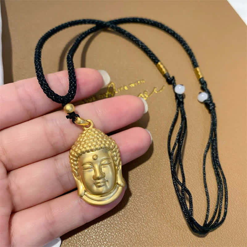Nimara Ritual Gold Buddha Copper Wealth Necklace Pendant